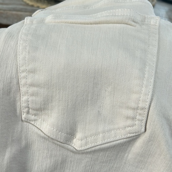 Veronica Beard Ryleigh High Rise Slim Straight Jeans Ecru Size 26/2 off white - Picture 14 of 16